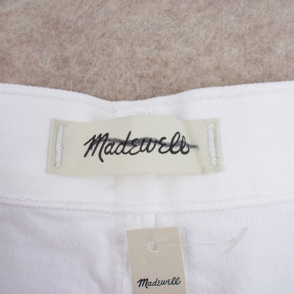 New MADEWELL The Perfect Jean Short in Tile White - Picture 3 of 4